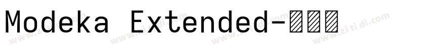 Modeka Extended字体转换